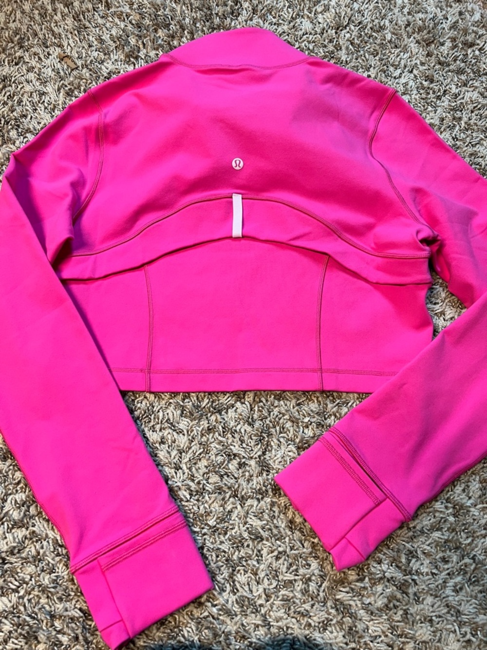 Lululemon Define Cropped Half Zip *Luon Sonic Pink - Picture 6 of 8